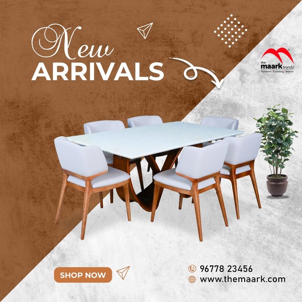 dining table set, dining room furniture, kitchen table chairs, dining set, table and chairs, glass dining table, new arrival, brand awareness, minimalist, modern typography, bold, warm, brown, neutral